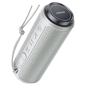 Колонка Borofone BR22 (Bluetooth/MicroSD/USB/FM/AUX) 10W серая