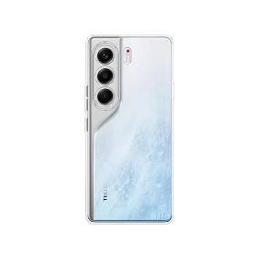 Силиконовый чехол Tecno Camon 40 Pro DF противоударный прозрачный