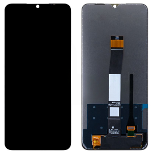 Дисплей для телефона Xiaomi Redmi 10C/Poco C40 (220333QNY/220333QPG) в сборе Черный - Oригинал