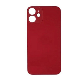 Задняя крышка iPhone 12 (стекло) красный - orig fabric