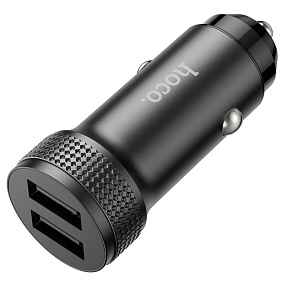 АЗУ-USB HOCO Z49 2 выхода Level 5V/2A черный