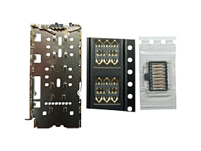 Коннектор SIM+MMC OPPO A53/A54 4G/A55 4G/Realme 8/8i/8 Pro/C21Y