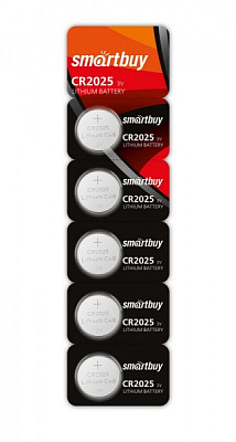 Таблетка SmartBuy CR2025 5BL 1шт