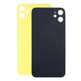 Задняя крышка iPhone 11 (стекло) желтый - orig fabric