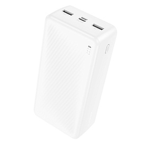 Портативное зарядное устройство Borofone BJ55B 2USB/Micro/Type-C 30000mAh белый