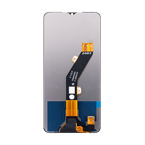 Дисплей для телефона Itel P40 (P662LN) в сборе с тачскрином Черный - Оригинал