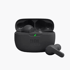 Bluetooth-наушники беспроводные JBL Wave Beam черные(УЦЕНКА)б/у, не синхр м/у собой наушники
